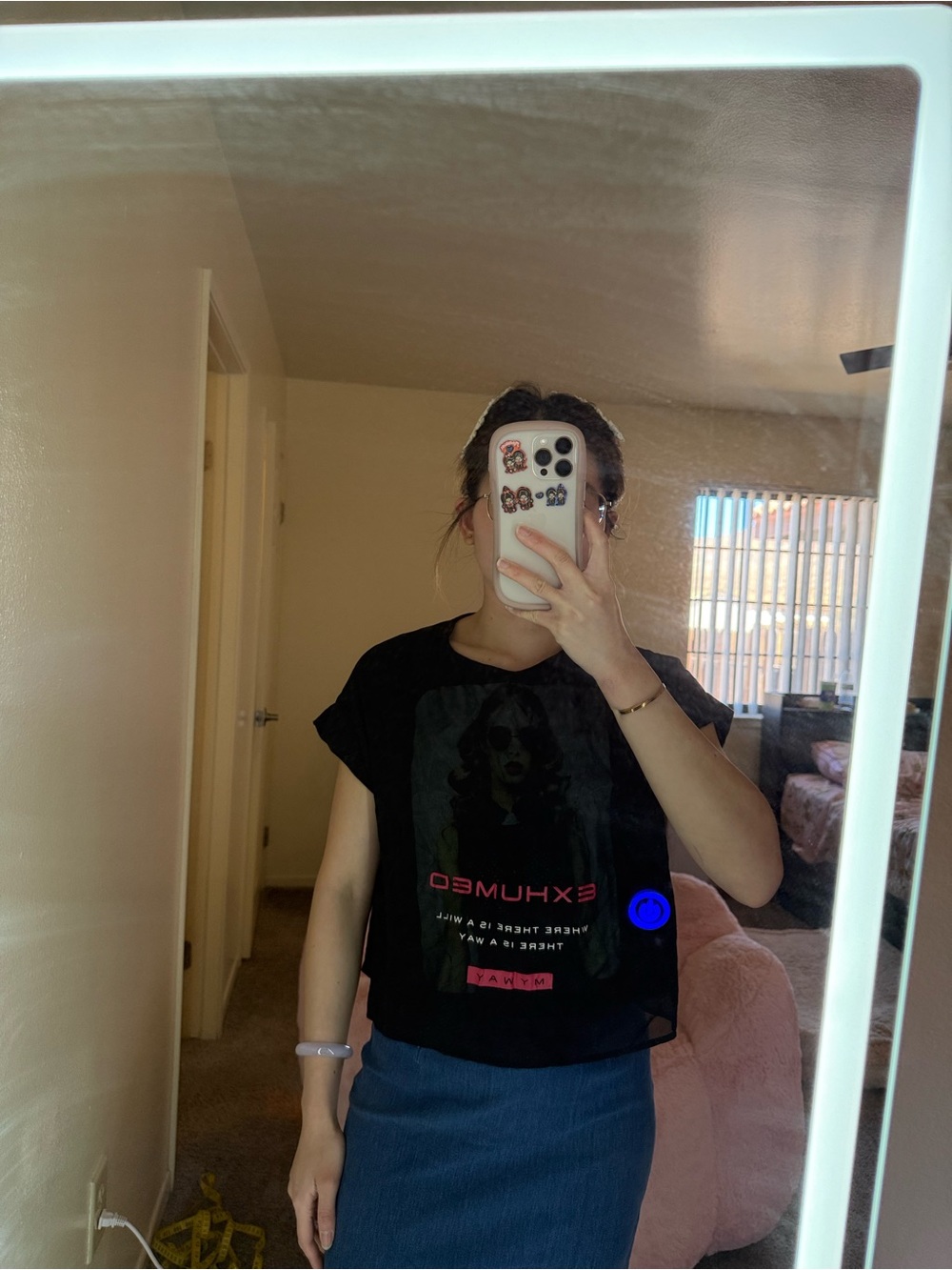 Black Graphic T‑Shirt